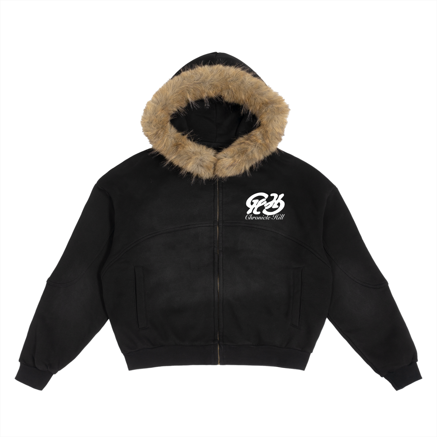 Chronicle Hill Sun Fade Detachable Fur Hoodie