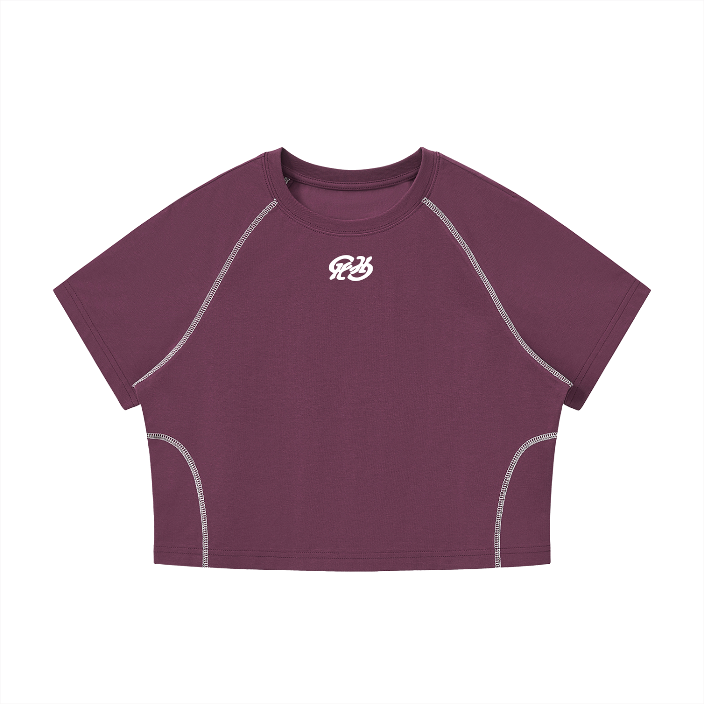 Chronicle Hill Stitch Raglan Cropped T-Shirt