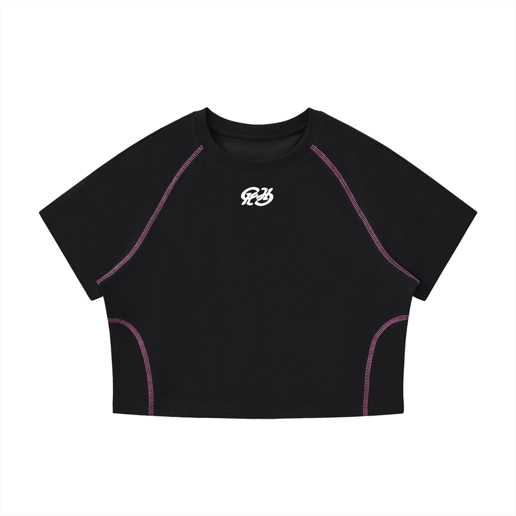 Chronicle Hill Stitch Raglan Cropped T-Shirt