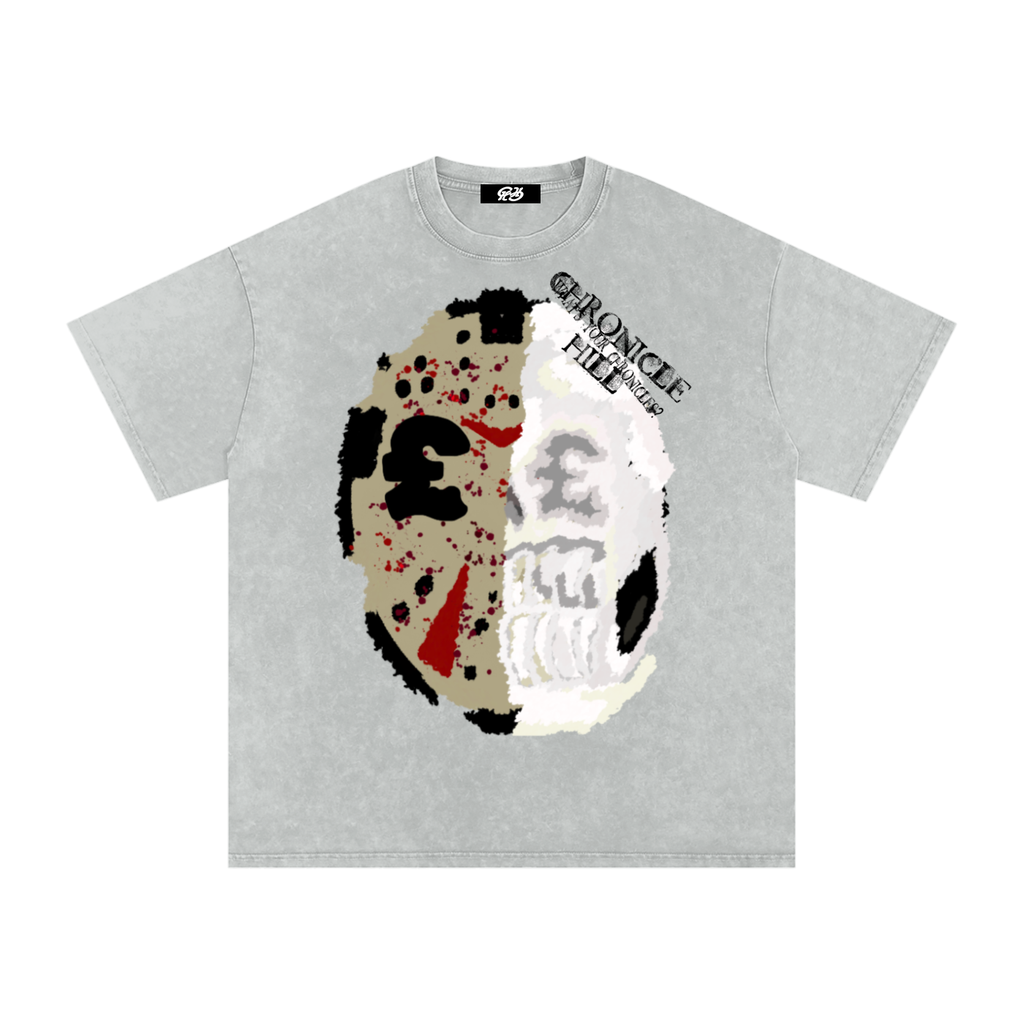 Snow Washed Oversized Cotton T-Shirt