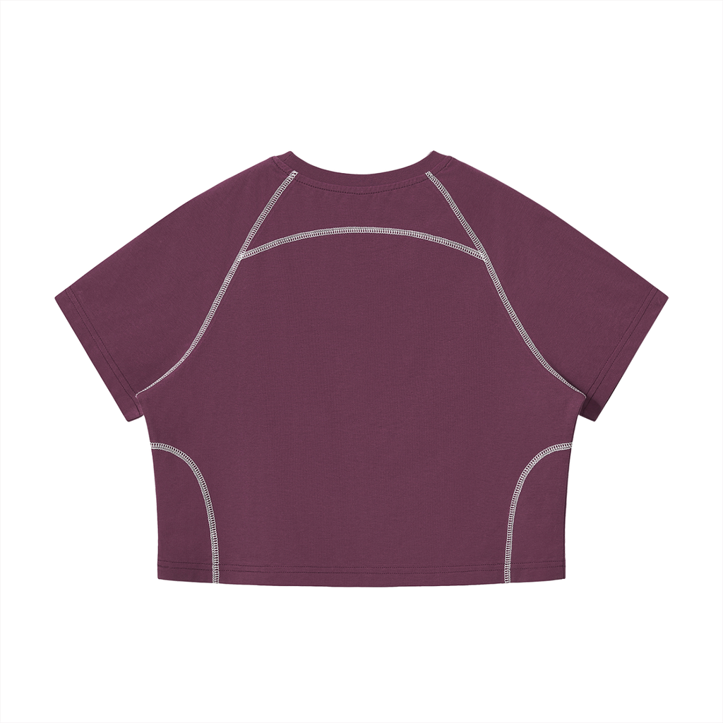 Chronicle Hill Stitch Raglan Cropped T-Shirt