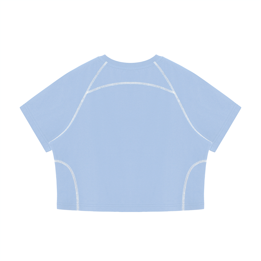 Chronicle Hill Stitch Raglan Cropped T-Shirt