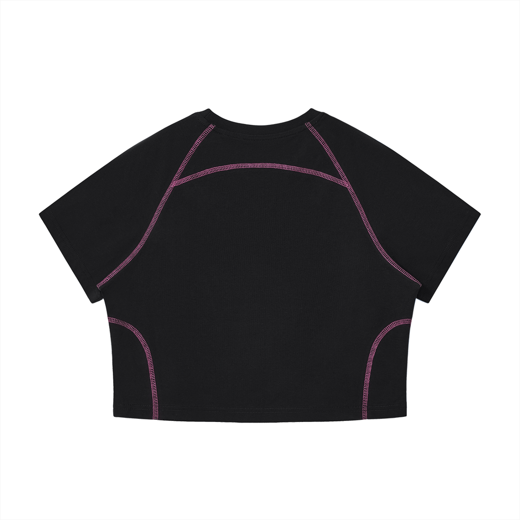 Chronicle Hill Stitch Raglan Cropped T-Shirt