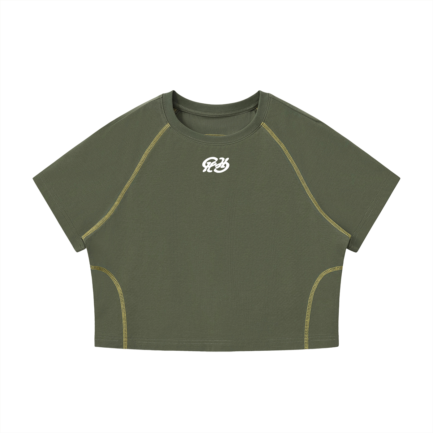 Chronicle Hill Stitch Raglan Cropped T-Shirt