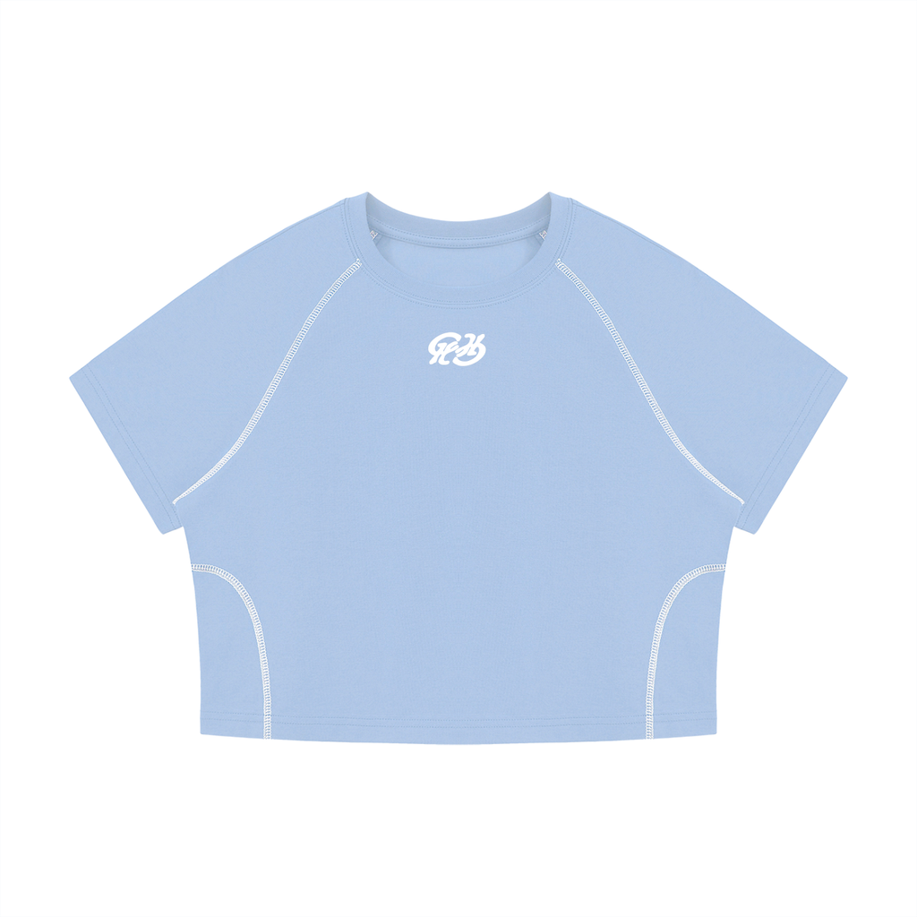 Chronicle Hill Stitch Raglan Cropped T-Shirt
