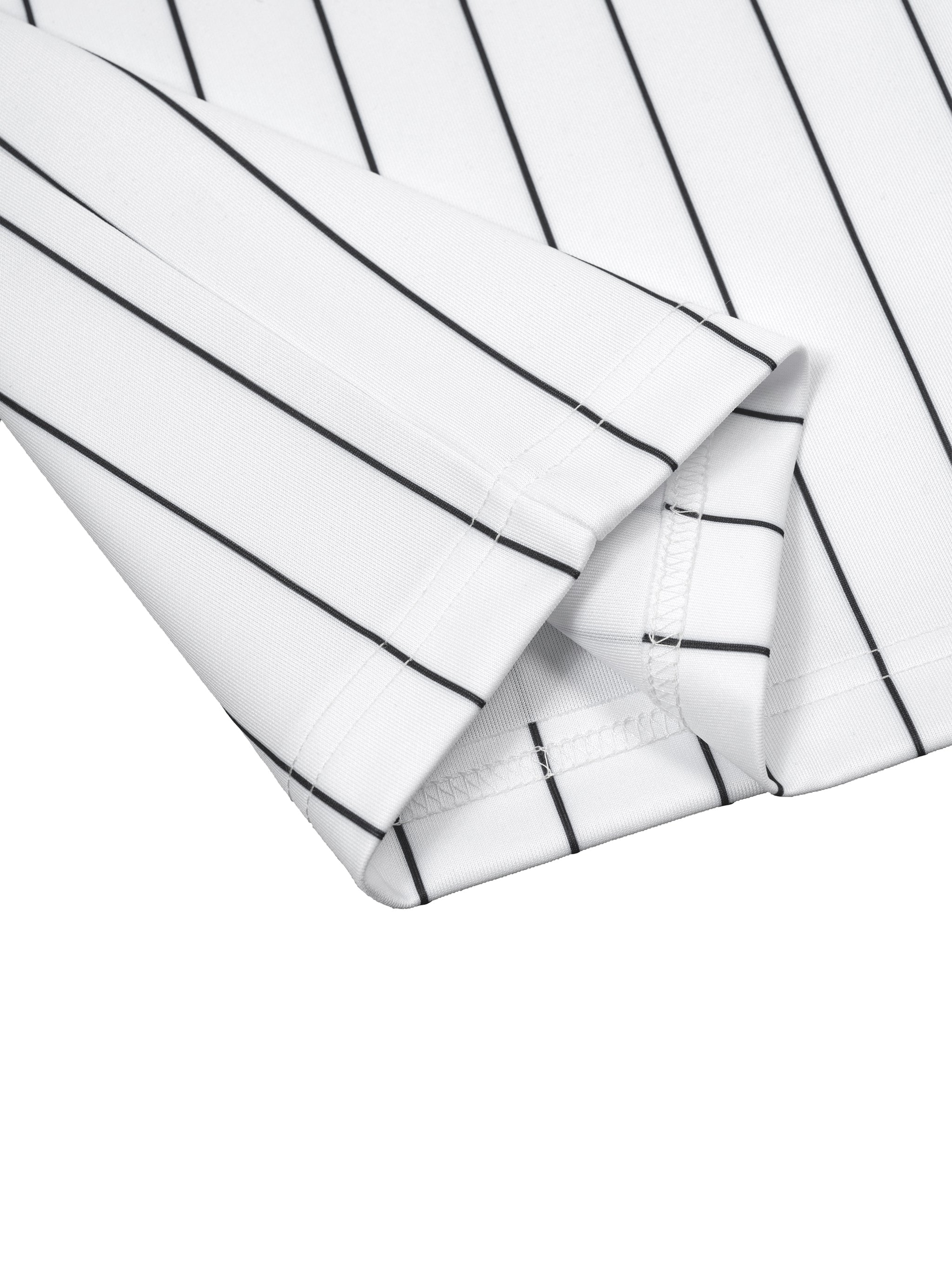 Chronicle Hill Striped Full-Zip Baseball Jersey